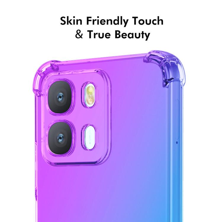 For OPPO A6x / A6 4G / 5G ENKAY Hat-Prince Gradient Airbag TPU Phone Case