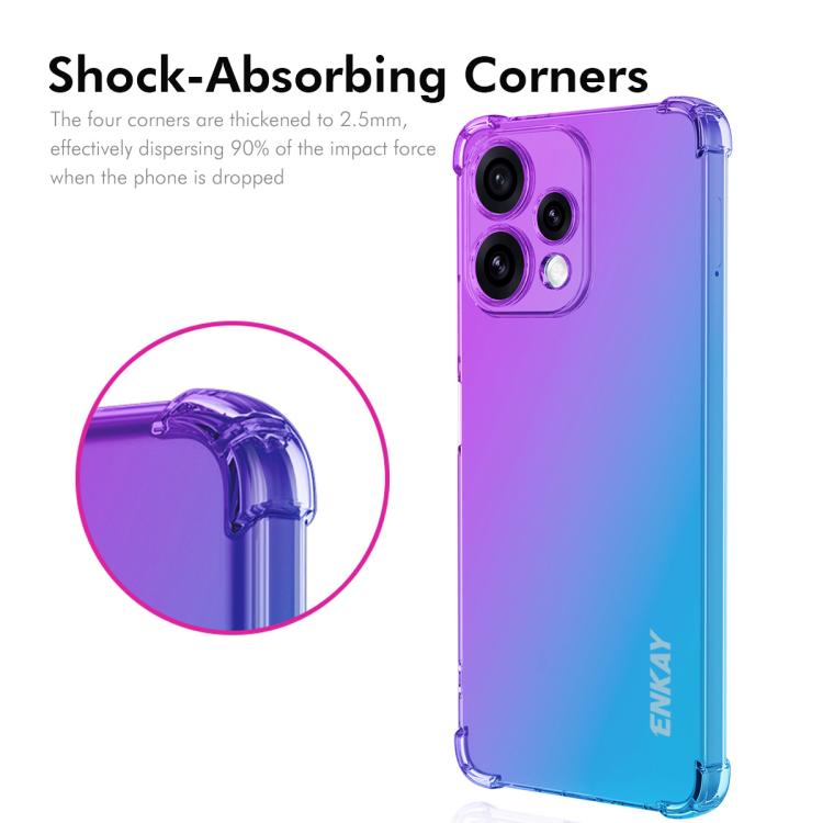 For OPPO Reno 15c / Reno15 Global ENKAY Hat-Prince Gradient Airbag TPU Phone Case