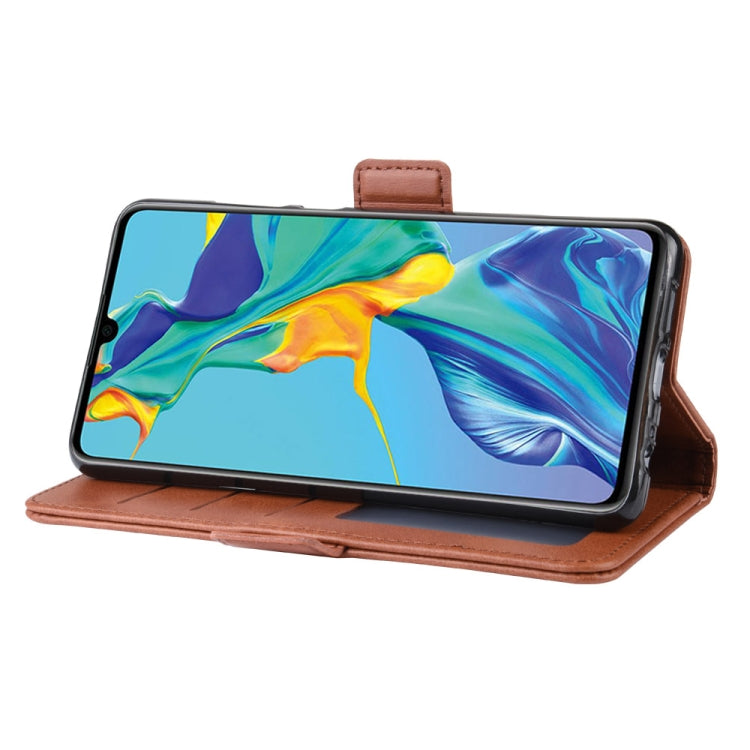 Dual-side Magnetic Buckle Horizontal Flip Leather Case for Huawei P30, with Holder & Card Slots & Wallet & Photo Frame