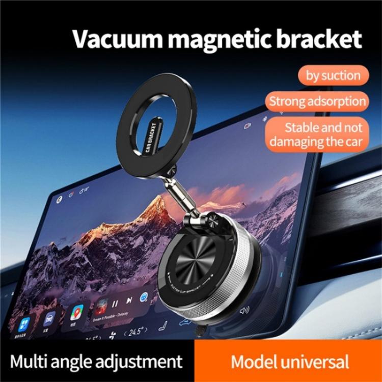 SD08 360 Degree Rotation Magnetic Car Mount Foldable Stand Vacuum Suction Phone Holder