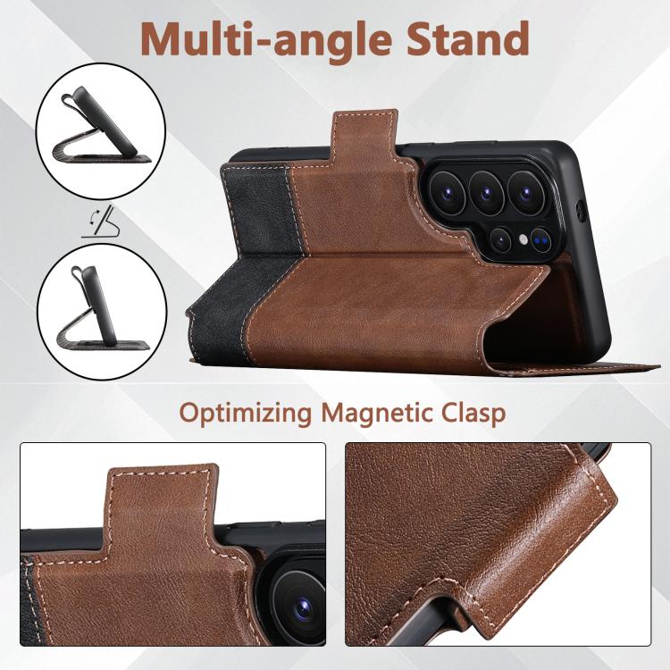 For Samsung Galaxy S26 Ultra 5G Suteni Q06 2-in-1 Multi-function Detachable Wallet MagSafe Phone Case