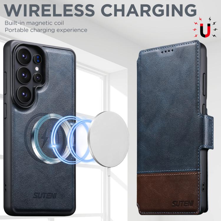 For Samsung Galaxy S26 Ultra 5G Suteni Q06 2-in-1 Multi-function Detachable Wallet MagSafe Phone Case