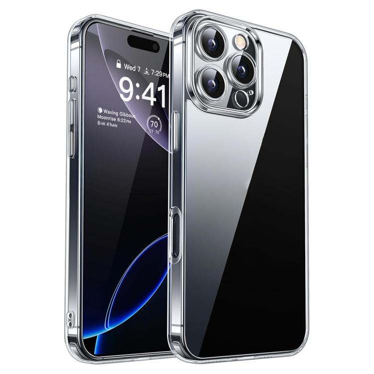 For iPhone 16 Pro Kalebol Highly Transparent PC Hybrid TPU Phone Case
