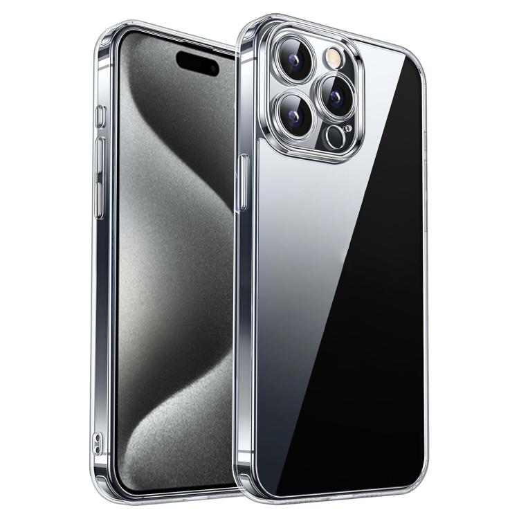 For iPhone 15 Pro Max Kalebol Highly Transparent PC Hybrid TPU Phone Case