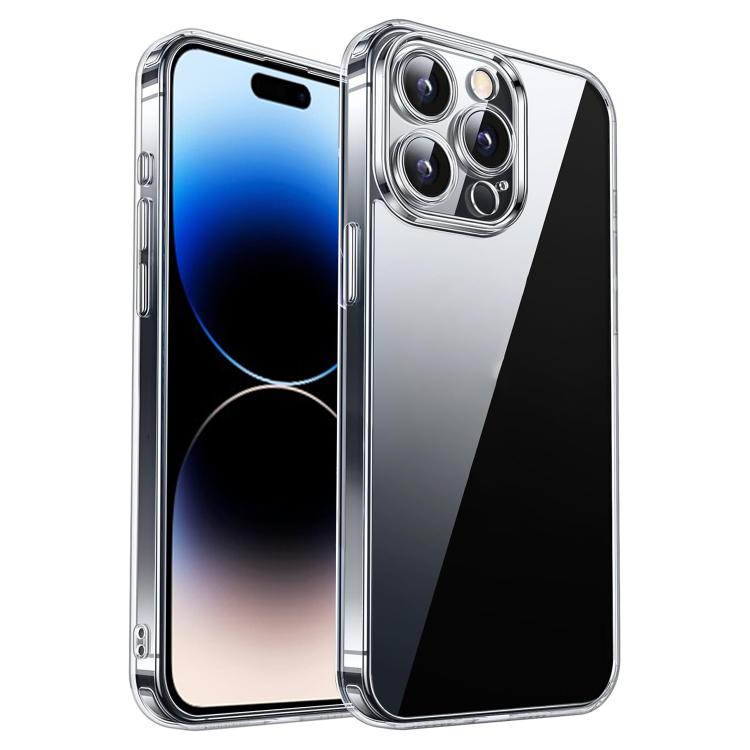 For iPhone 14 Pro Kalebol Highly Transparent PC Hybrid TPU Phone Case