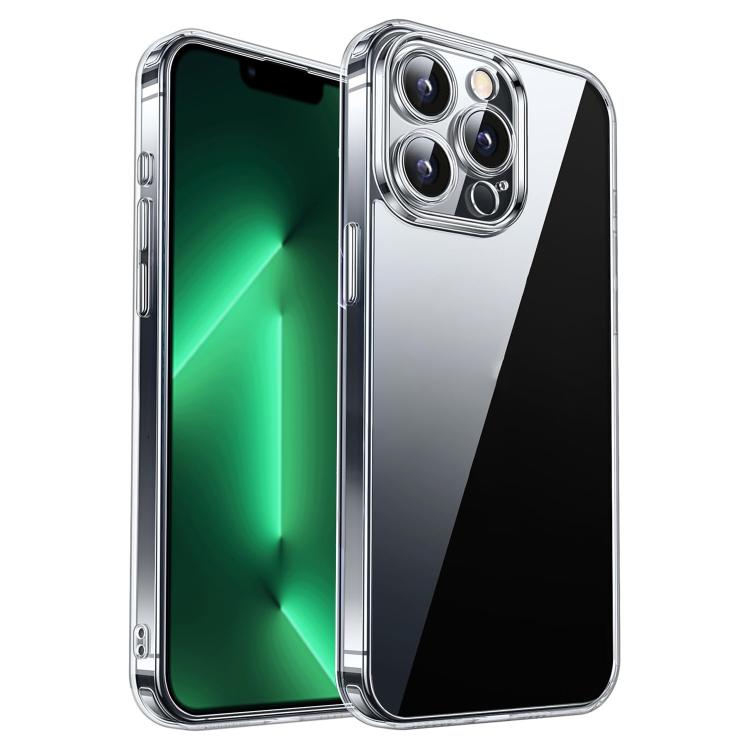 For iPhone 13 Pro Max Kalebol Highly Transparent PC Hybrid TPU Phone Case