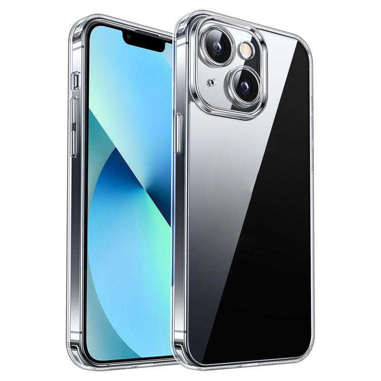 For iPhone 13 Kalebol Highly Transparent PC Hybrid TPU Phone Case