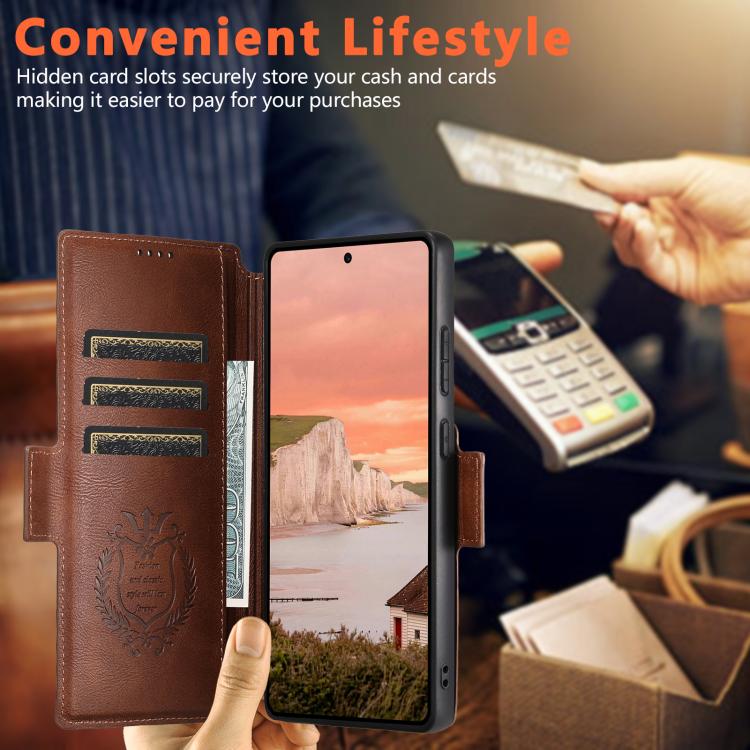 For Samsung Galaxy S25 Ultra 5G Suteni Q07 2-in-1 Multi-function Detachable Wallet MagSafe Phone Case
