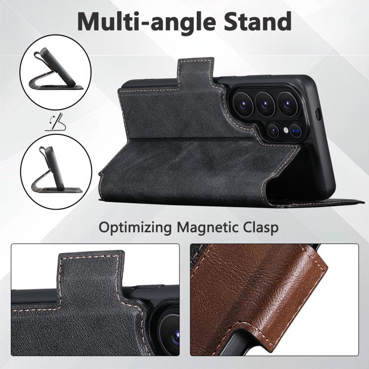 For Samsung Galaxy S26 Ultra 5G Suteni Q07 2-in-1 Multi-function Detachable Wallet MagSafe Phone Case