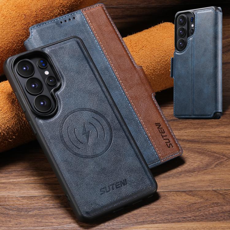 For Samsung Galaxy S26 Ultra 5G Suteni Q07 2-in-1 Multi-function Detachable Wallet MagSafe Phone Case