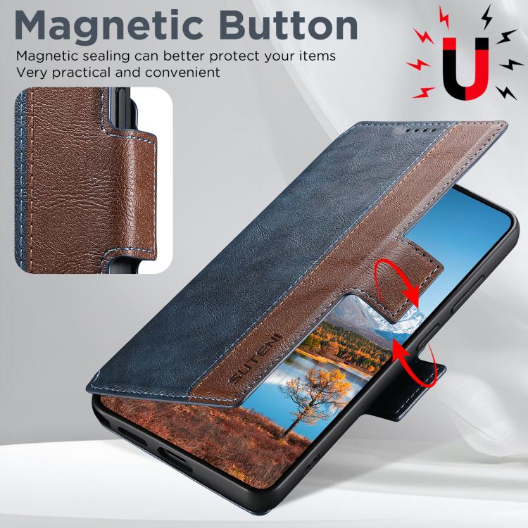 For Samsung Galaxy S26 Ultra 5G Suteni Q07 2-in-1 Multi-function Detachable Wallet MagSafe Phone Case