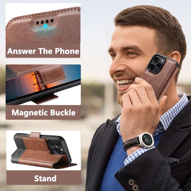 For iPhone 13 Pro Suteni Q06 2-in-1 Multi-function Detachable Wallet MagSafe Phone Case