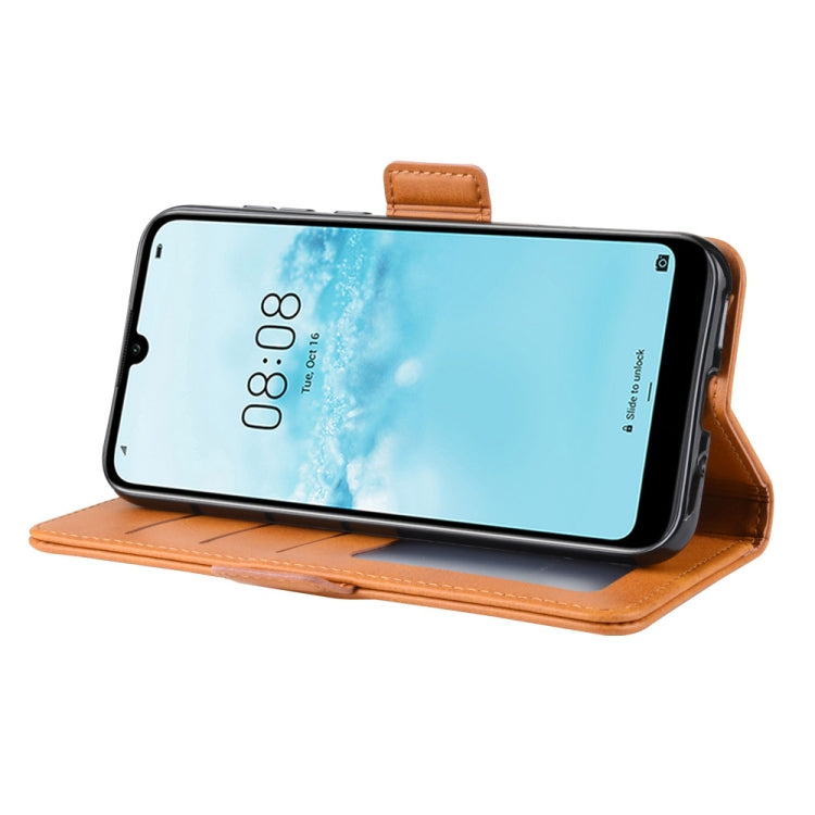 Dual-side Magnetic Buckle Horizontal Flip Leather Case for Huawei Y5 2019, with Holder & Card Slots & Wallet & Photo Frame