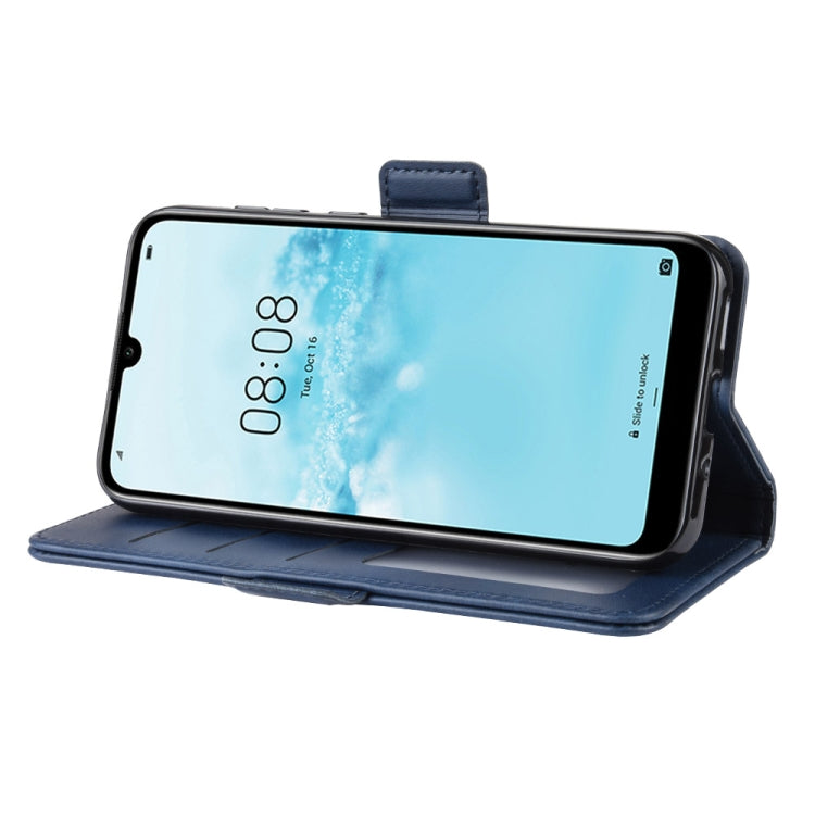 Dual-side Magnetic Buckle Horizontal Flip Leather Case for Huawei Y5 2019, with Holder & Card Slots & Wallet & Photo Frame