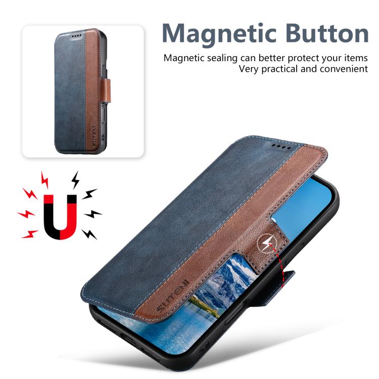 For iPhone 16 Suteni Q07 2-in-1 Multi-function Detachable Wallet MagSafe Phone Case