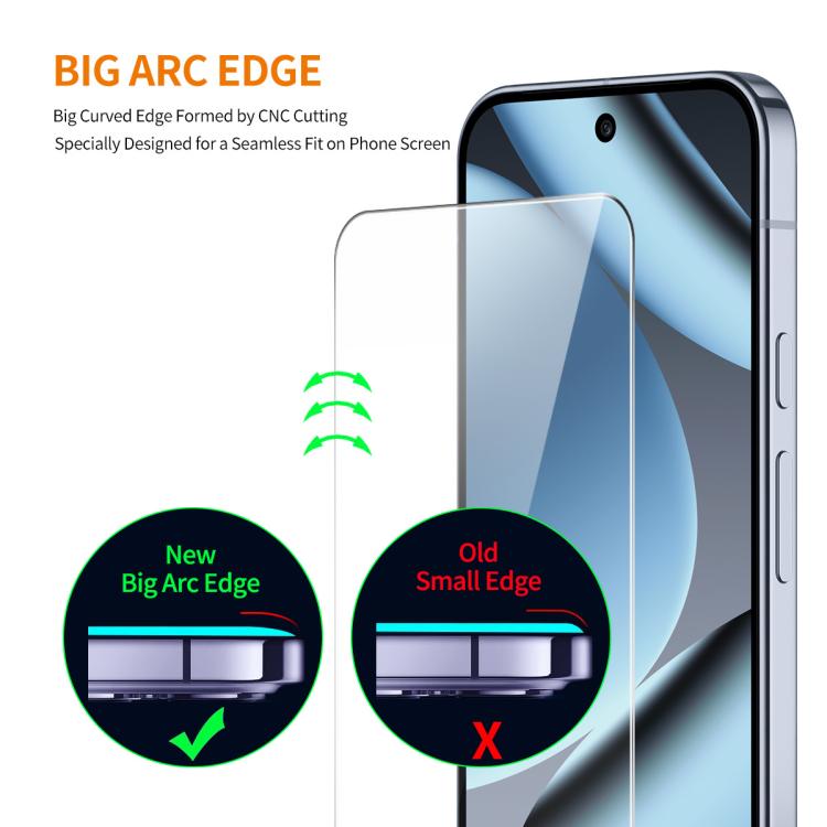 For Google Pixel 11 ENKAY 0.18mm High Aluminum-silicon Tempered Glass Film, Support Ultrasonic Fingerprint Unclock