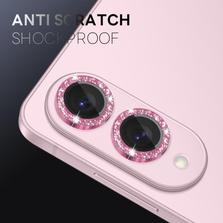 For Samsung Galaxy S25 Edge 5G NORTHJO 1 Set Camera Lens Protector Glitter Metal Ring Film