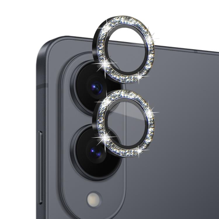 For Samsung Galaxy S25 Edge 5G NORTHJO 1 Set Camera Lens Protector Glitter Metal Ring Film