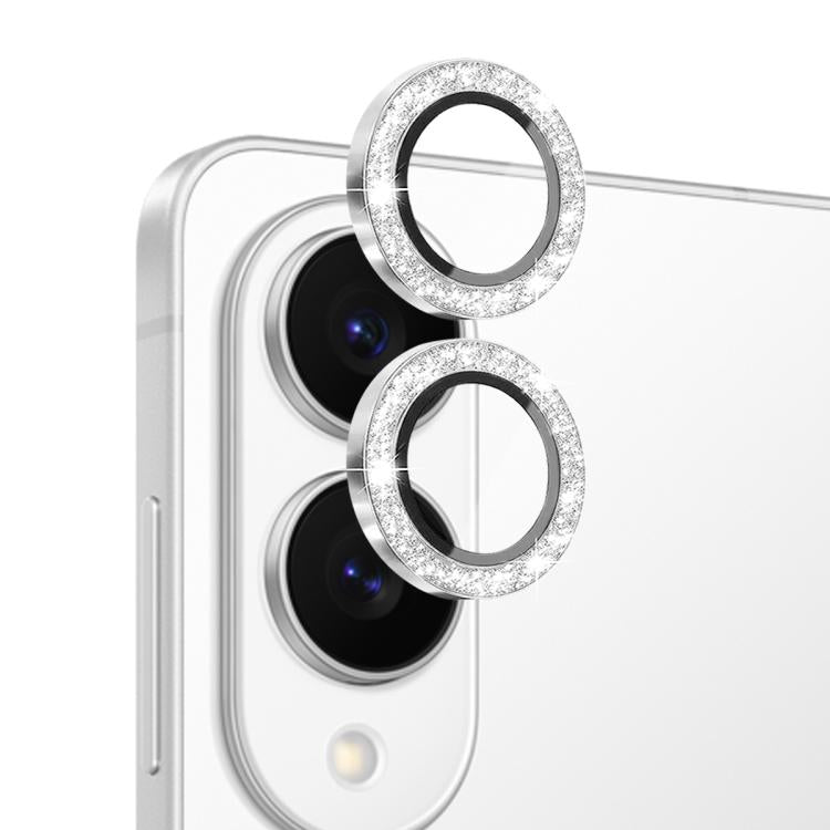 For Samsung Galaxy S25 Edge 5G NORTHJO 1 Set Camera Lens Protector Glitter Metal Ring Film