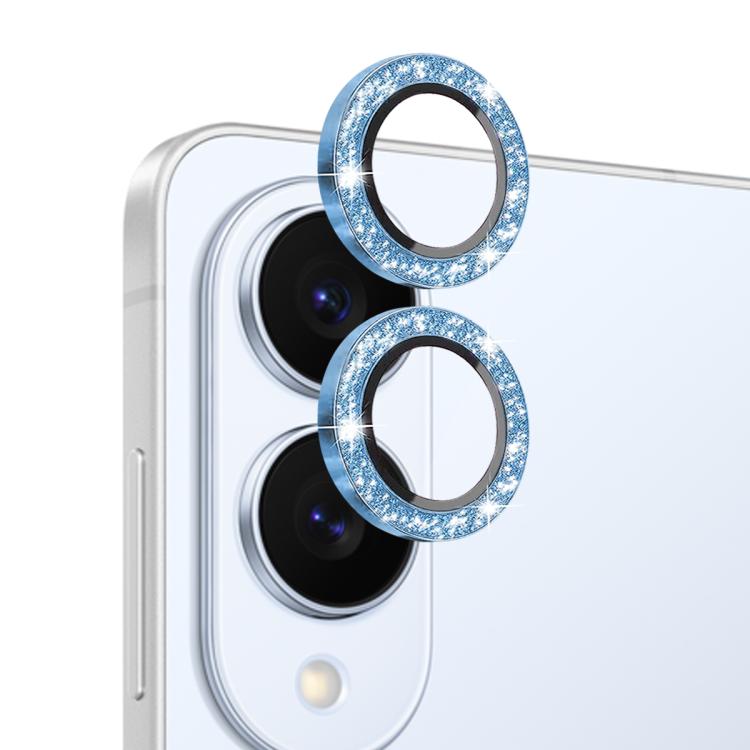 For Samsung Galaxy S25 Edge 5G NORTHJO 1 Set Camera Lens Protector Glitter Metal Ring Film