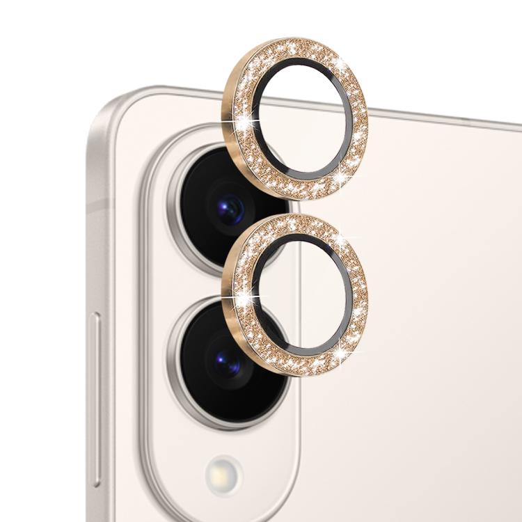 For Samsung Galaxy S25 Edge 5G NORTHJO 1 Set Camera Lens Protector Glitter Metal Ring Film