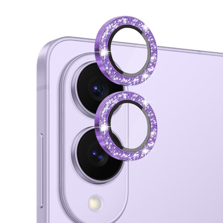 For Samsung Galaxy S25 Edge 5G NORTHJO 1 Set Camera Lens Protector Glitter Metal Ring Film