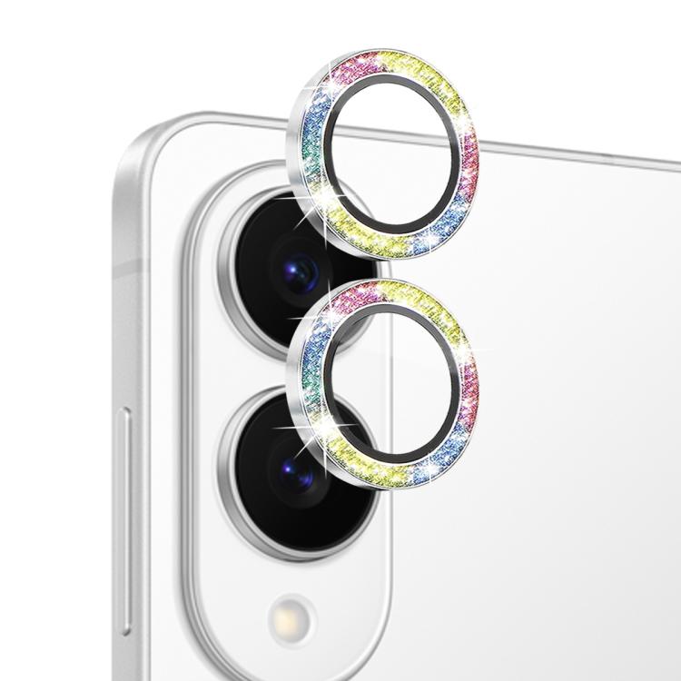 For Samsung Galaxy S25 Edge 5G NORTHJO 1 Set Camera Lens Protector Glitter Metal Ring Film