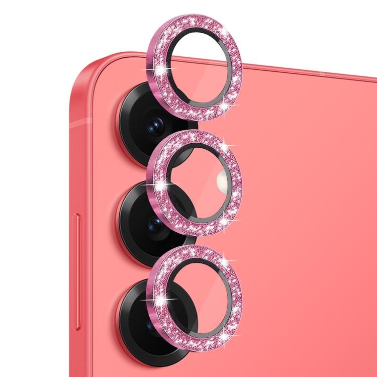 For Samsung Galaxy S25 5G NORTHJO 1 Set Camera Lens Protector Glitter Metal Ring Film