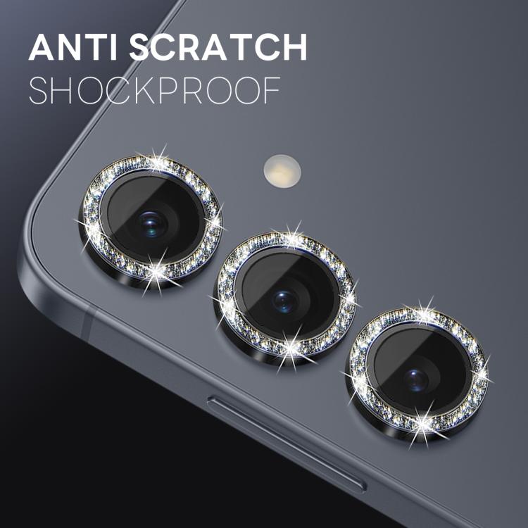For Samsung Galaxy S25 5G NORTHJO 1 Set Camera Lens Protector Glitter Metal Ring Film