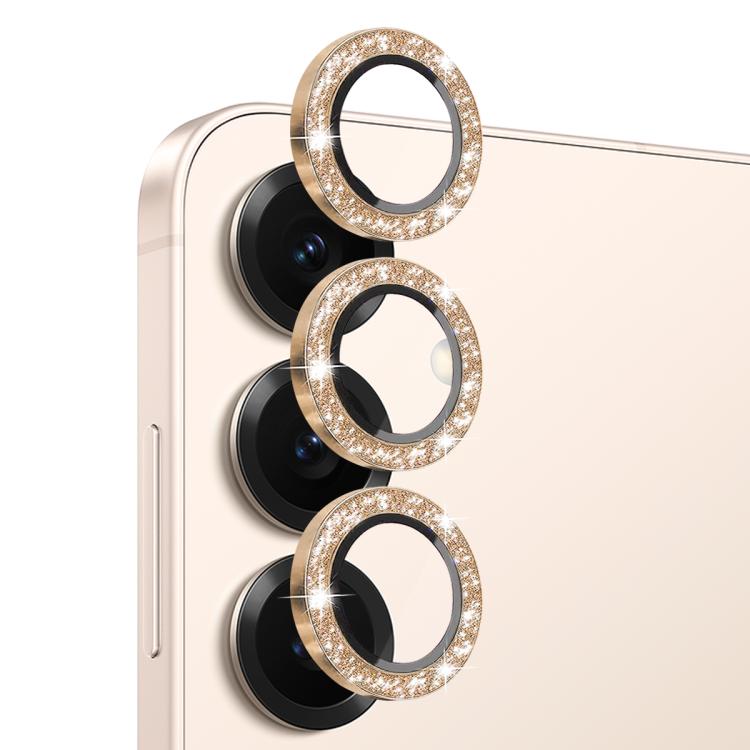 For Samsung Galaxy S25 5G NORTHJO 1 Set Camera Lens Protector Glitter Metal Ring Film