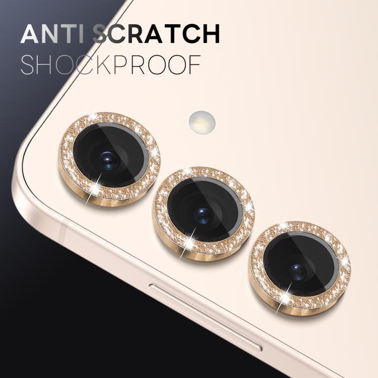 For Samsung Galaxy S25 5G NORTHJO 1 Set Camera Lens Protector Glitter Metal Ring Film