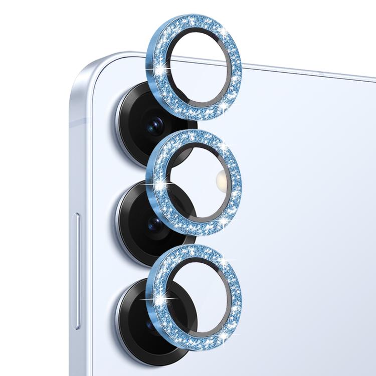 For Samsung Galaxy S25 5G NORTHJO 1 Set Camera Lens Protector Glitter Metal Ring Film