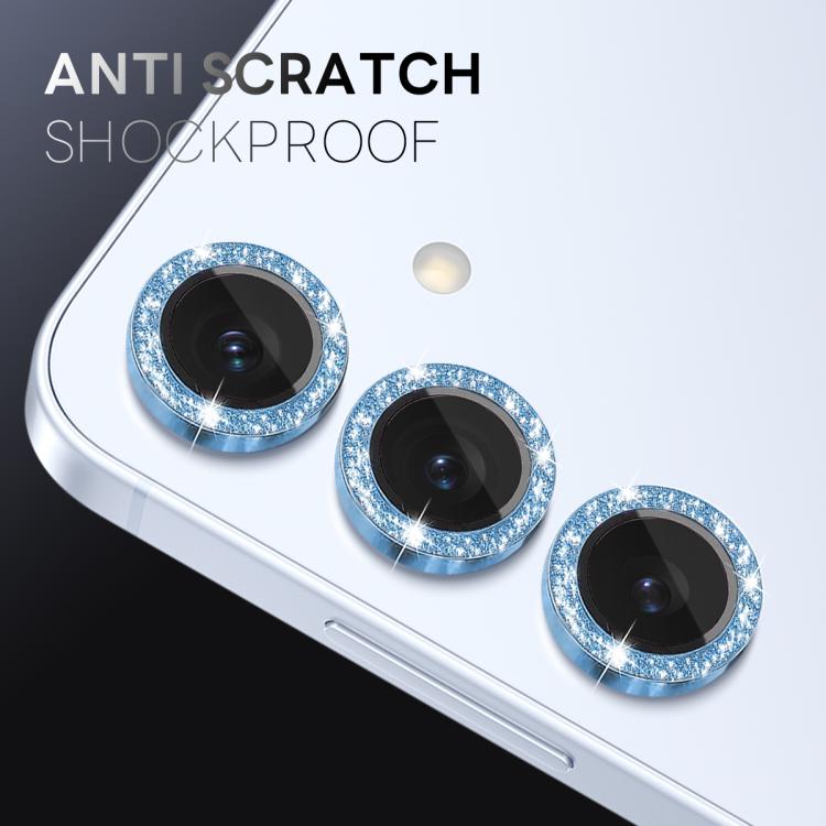 For Samsung Galaxy S25 5G NORTHJO 1 Set Camera Lens Protector Glitter Metal Ring Film