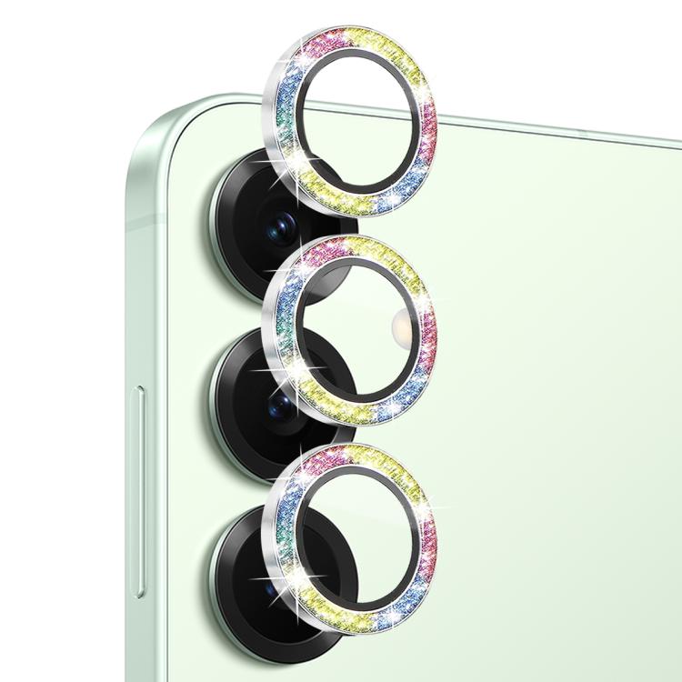 For Samsung Galaxy S25 5G NORTHJO 1 Set Camera Lens Protector Glitter Metal Ring Film