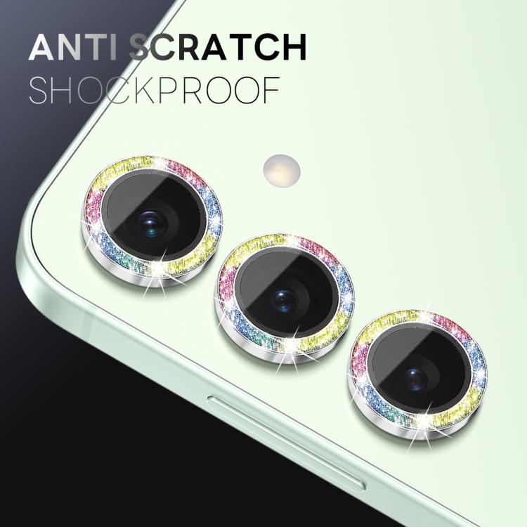 For Samsung Galaxy S25 5G NORTHJO 1 Set Camera Lens Protector Glitter Metal Ring Film
