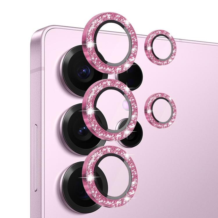 For Samsung Galaxy S25 Ultra 5G NORTHJO 1 Set Camera Lens Protector Glitter Metal Ring Film