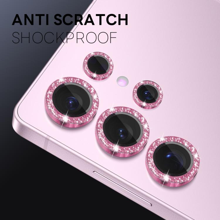 For Samsung Galaxy S25 Ultra 5G NORTHJO 1 Set Camera Lens Protector Glitter Metal Ring Film