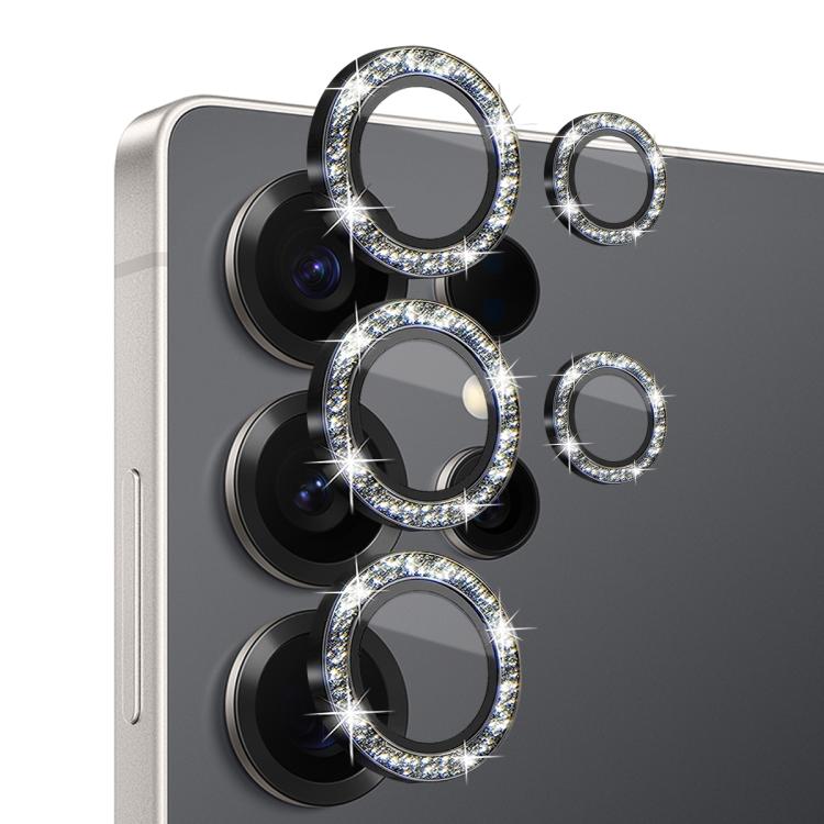 For Samsung Galaxy S25 Ultra 5G NORTHJO 1 Set Camera Lens Protector Glitter Metal Ring Film