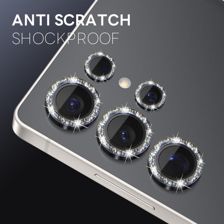 For Samsung Galaxy S25 Ultra 5G NORTHJO 1 Set Camera Lens Protector Glitter Metal Ring Film