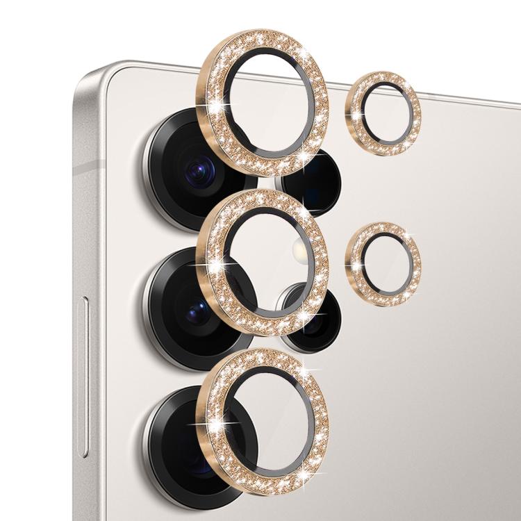 For Samsung Galaxy S25 Ultra 5G NORTHJO 1 Set Camera Lens Protector Glitter Metal Ring Film