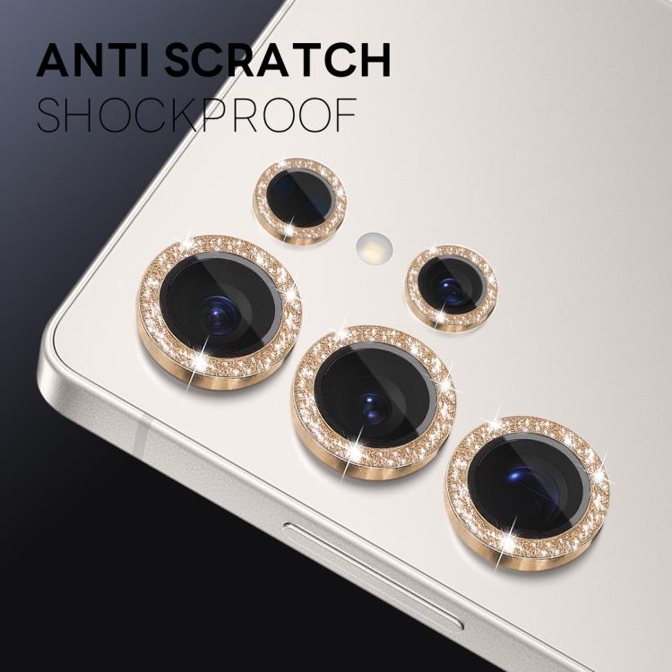 For Samsung Galaxy S25 Ultra 5G NORTHJO 1 Set Camera Lens Protector Glitter Metal Ring Film