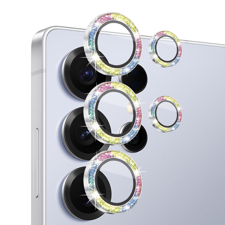For Samsung Galaxy S25 Ultra 5G NORTHJO 1 Set Camera Lens Protector Glitter Metal Ring Film