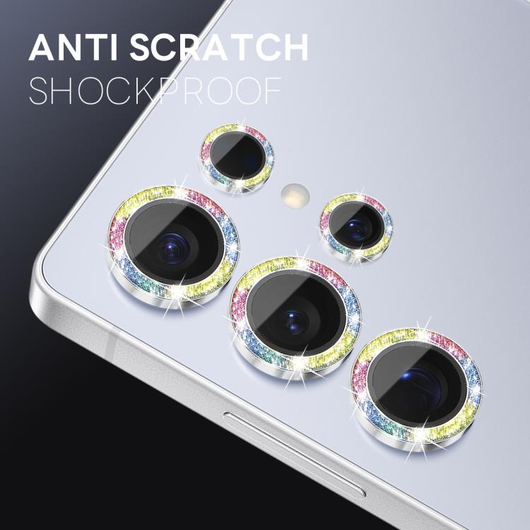 For Samsung Galaxy S25 Ultra 5G NORTHJO 1 Set Camera Lens Protector Glitter Metal Ring Film
