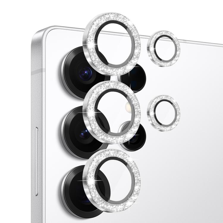 For Samsung Galaxy S25 Ultra 5G NORTHJO 1 Set Camera Lens Protector Glitter Metal Ring Film