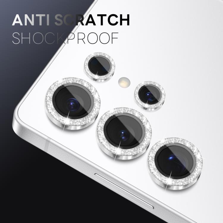 For Samsung Galaxy S25 Ultra 5G NORTHJO 1 Set Camera Lens Protector Glitter Metal Ring Film