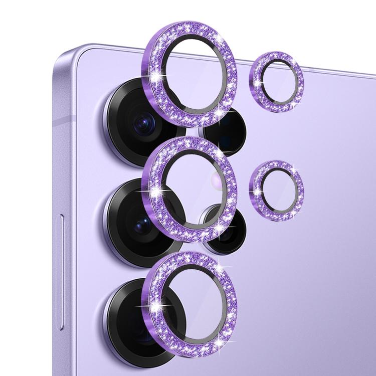 For Samsung Galaxy S25 Ultra 5G NORTHJO 1 Set Camera Lens Protector Glitter Metal Ring Film