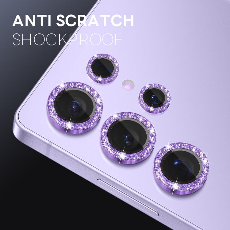 For Samsung Galaxy S25 Ultra 5G NORTHJO 1 Set Camera Lens Protector Glitter Metal Ring Film