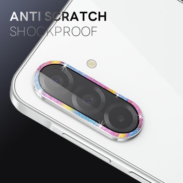 For Samsung Galaxy A26 5G NORTHJO 1 Set Camera Lens Protector Glitter Metal Ring Film