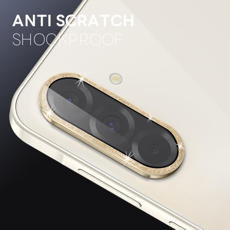 For Samsung Galaxy A36 5G / A56 5G NORTHJO 1 Set Camera Lens Protector Glitter Metal Ring Film