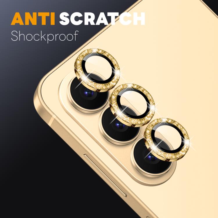 For Samsung Galaxy S26 5G NORTHJO 1 Set Camera Lens Protector Glitter Metal Ring Film